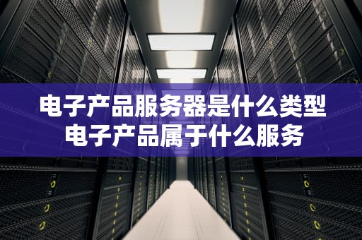 电子产品服务器是什么类型 电子产品属于什么服务