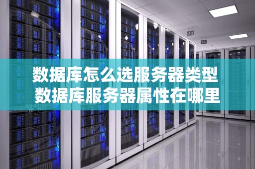 数据库怎么选服务器类型 数据库服务器属性在哪里