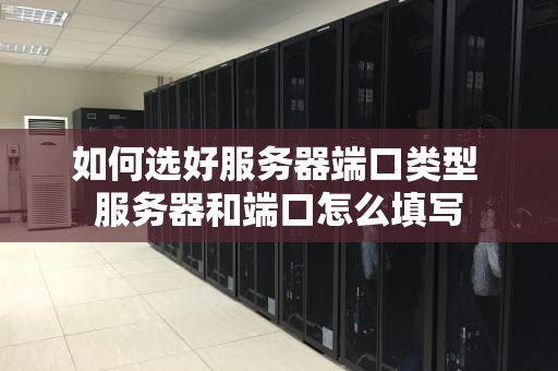 如何选好服务器端口类型 服务器和端口怎么填写