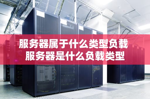 服务器属于什么类型负载 服务器是什么负载类型