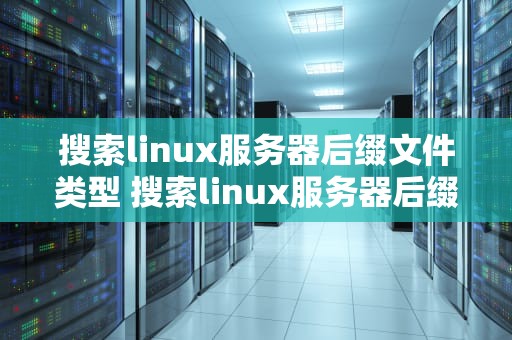 搜索linux服务器后缀文件类型 搜索linux服务器后缀文件类型是什么