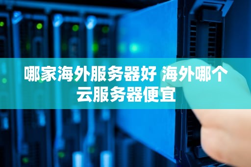 哪家海外服务器好 海外哪个云服务器便宜