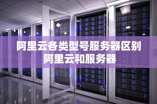 阿里云各类型号服务器区别 阿里云和服务器