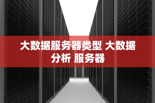 大数据服务器类型 大数据分析 服务器