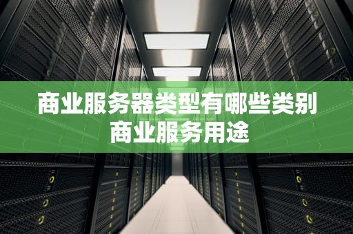 商业服务器类型有哪些类别 商业服务用途