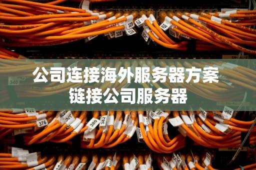 公司连接海外服务器方案 链接公司服务器