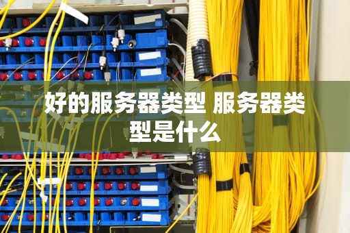 好的服务器类型 服务器类型是什么