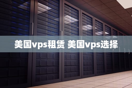 美国vps租赁 美国vps选择