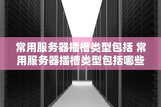 常用服务器插槽类型包括 常用服务器插槽类型包括哪些