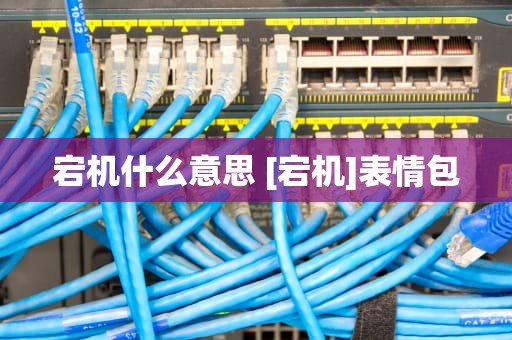 宕机什么意思 [宕机]表情包