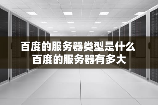 百度的服务器类型是什么 百度的服务器有多大