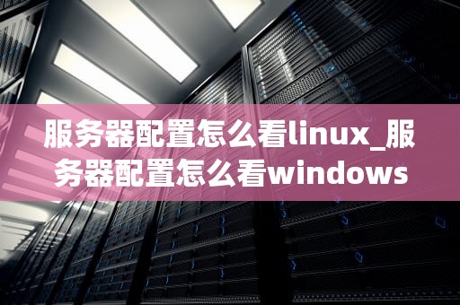 服务器配置怎么看linux_服务器配置怎么看windows_服务器配置的Linux视角