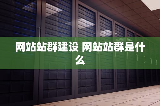 网站站群建设 网站站群是什么