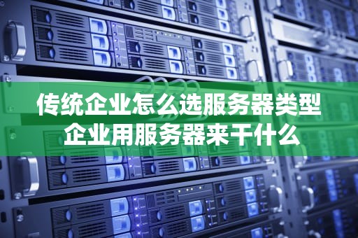 传统企业怎么选服务器类型 企业用服务器来干什么