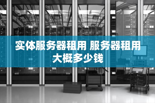 实体服务器租用 服务器租用大概多少钱
