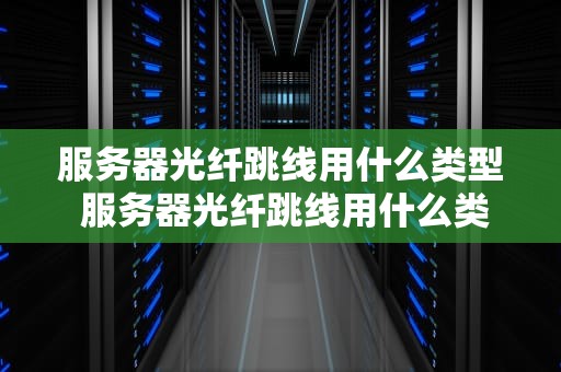 服务器光纤跳线用什么类型 服务器光纤跳线用什么类型的好