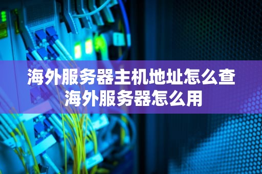 海外服务器主机地址怎么查 海外服务器怎么用