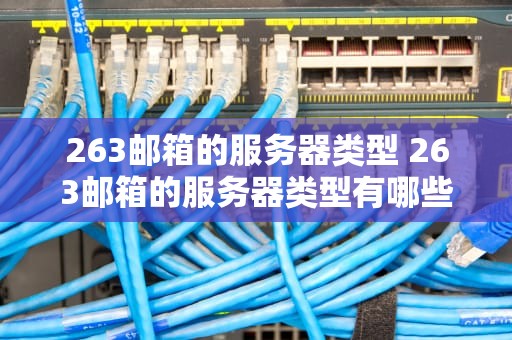 263邮箱的服务器类型 263邮箱的服务器类型有哪些