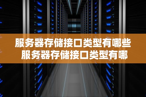 服务器存储接口类型有哪些 服务器存储接口类型有哪些种类