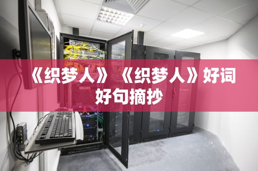 《织梦人》 《织梦人》好词好句摘抄