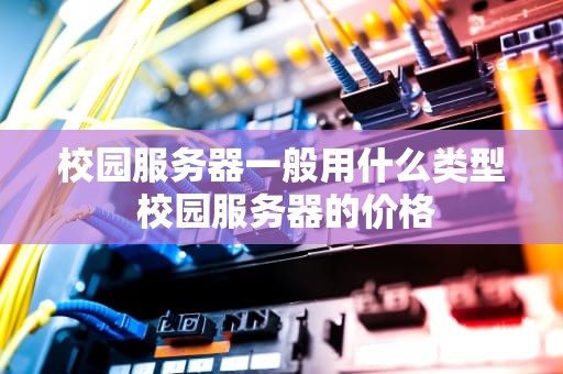 校园服务器一般用什么类型 校园服务器的价格