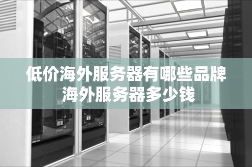 低价海外服务器有哪些品牌 海外服务器多少钱