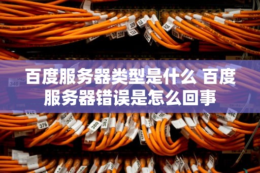 百度服务器类型是什么 百度服务器错误是怎么回事