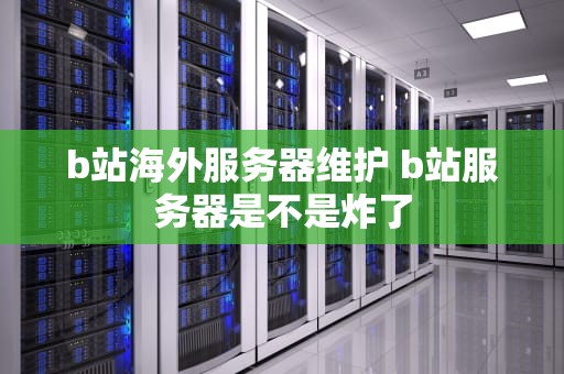 b站海外服务器维护 b站服务器是不是炸了
