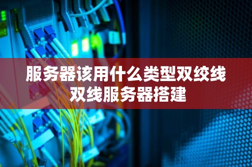 服务器该用什么类型双绞线 双线服务器搭建
