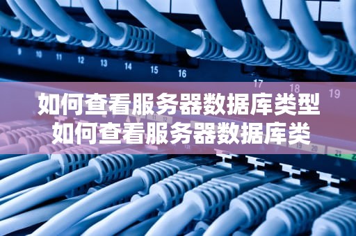 如何查看服务器数据库类型 如何查看服务器数据库类型信息
