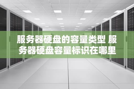 服务器硬盘的容量类型 服务器硬盘容量标识在哪里