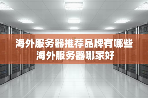 海外服务器推荐品牌有哪些 海外服务器哪家好