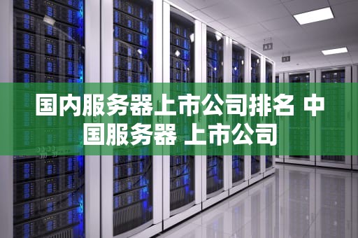 国内服务器上市公司排名 中国服务器 上市公司