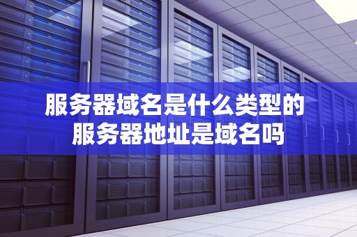 服务器域名是什么类型的 服务器地址是域名吗