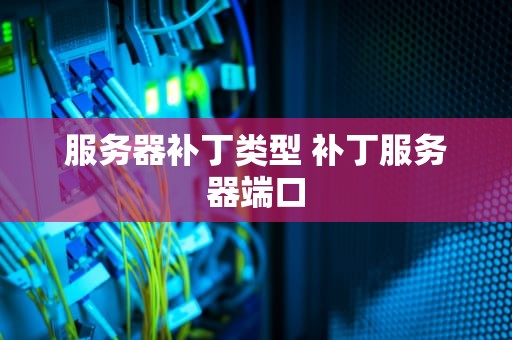 服务器补丁类型 补丁服务器端口