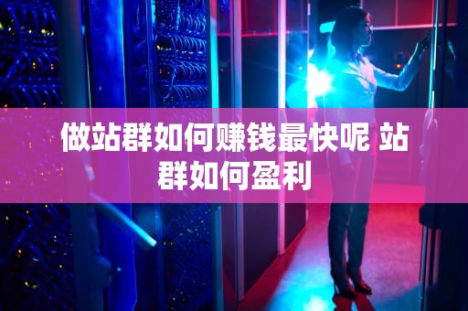 做站群如何赚钱最快呢 站群如何盈利