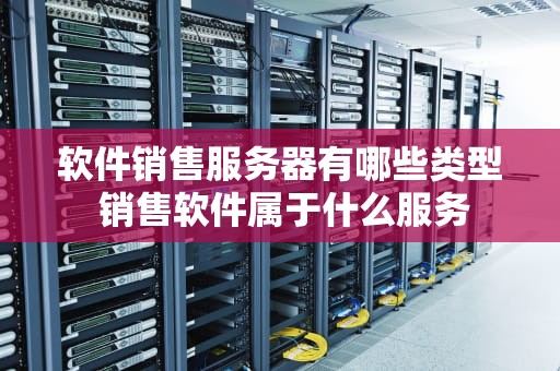 软件销售服务器有哪些类型 销售软件属于什么服务