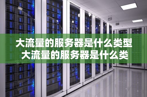 大流量的服务器是什么类型 大流量的服务器是什么类型的网络