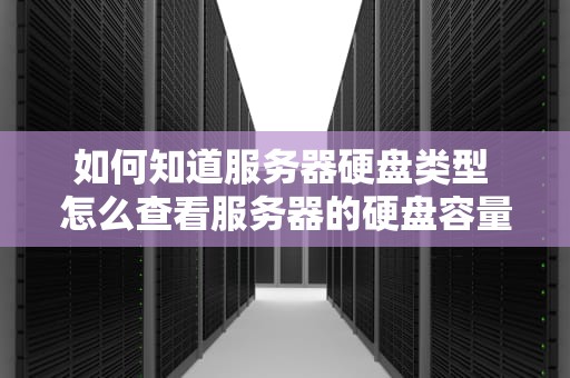 如何知道服务器硬盘类型 怎么查看服务器的硬盘容量