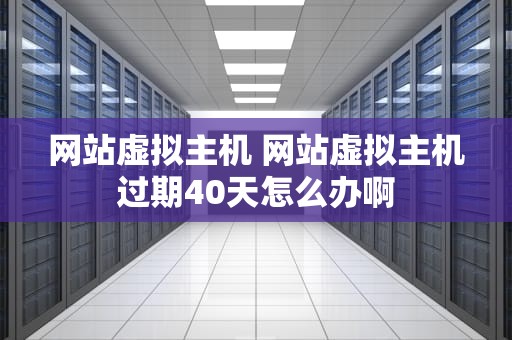 网站虚拟主机 网站虚拟主机过期40天怎么办啊