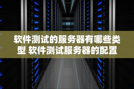 软件测试的服务器有哪些类型 软件测试服务器的配置