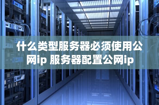 什么类型服务器必须使用公网ip 服务器配置公网ip