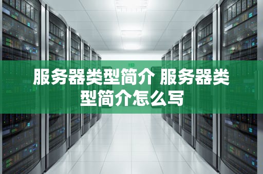 服务器类型简介 服务器类型简介怎么写
