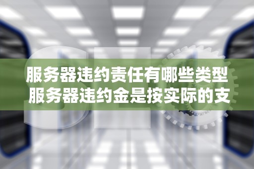 服务器违约责任有哪些类型 服务器违约金是按实际的支付还是按约定违约金支付