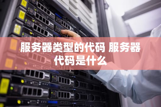 服务器类型的代码 服务器代码是什么