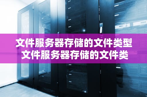 文件服务器存储的文件类型 文件服务器存储的文件类型是什么