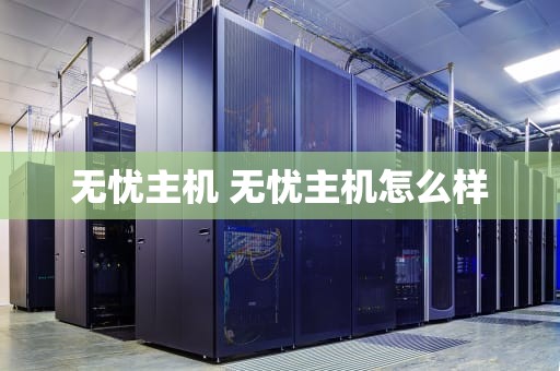 无忧主机 无忧主机怎么样