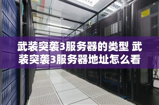 武装突袭3服务器的类型 武装突袭3服务器地址怎么看