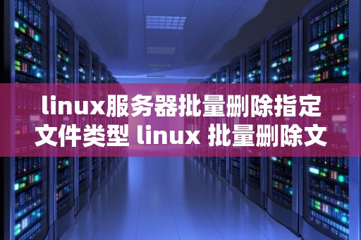 linux服务器批量删除指定文件类型 linux 批量删除文件夹