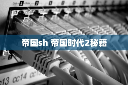 帝国sh 帝国时代2秘籍